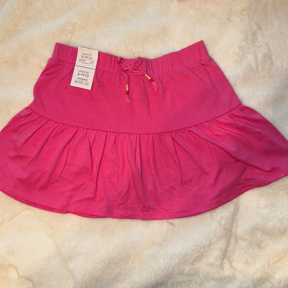 Girls Pink Mini Skirt Size 8 NWT